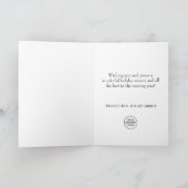 Snowflakes Weihnachtsbaum Firmengrüße Feiertagskarte (Innenseite)