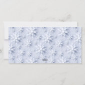 Snowflakes Weihnachtsbaum Firmengrüße Feiertagskarte (Rückseite)