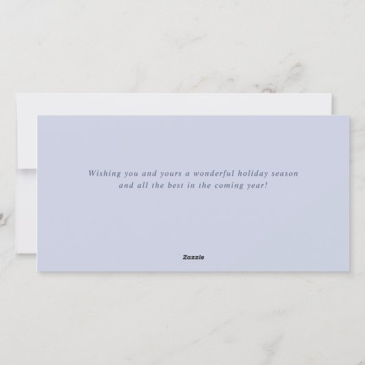 Snowflakes Weihnachtsbaum Firmengrüße Feiertagskarte (Rückseite)