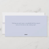 Snowflakes Weihnachtsbaum Firmengrüße Feiertagskarte (Rückseite)