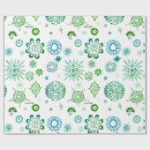 SNOWFLAKES Weihnachtsgeschenk | m3galleryStudio Geschenkpapier (Flach)