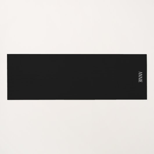 Snowflakes White Blue in Black Night Sky Yogamatte (Rückseite (Horizontal))