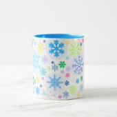 Snowflakes Zweifarbige Tasse (Mittel)