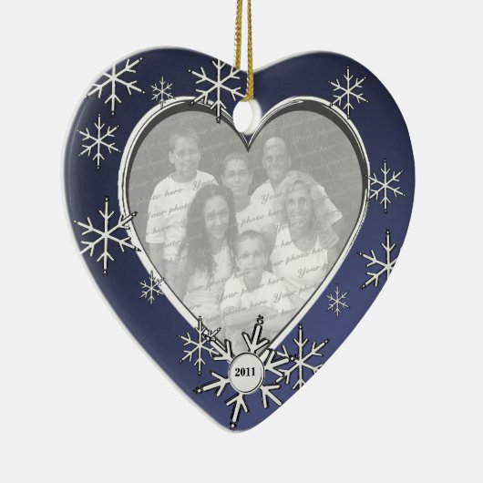 Snowflakrahmen Keramikornament (Rechts)