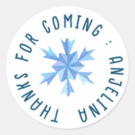 Snowflex-Blue-Kids-Aufkleber Runder Aufkleber