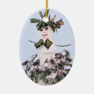 Snowgirl Keramikornament