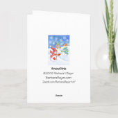 SnowGirls Feiertagskarte (Rückseite)