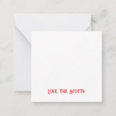 Snowglobe Amsterdam Village Mini Weihnachten Mitteilungskarte (Rückseite)