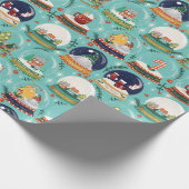 SnowGlobe//Christmas//Gnome//Lebkuchen Haus Geschenkpapier (Ecke)