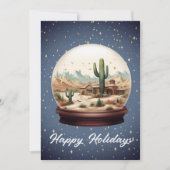 Snowglobe Feiertagskarte (Vorderseite)