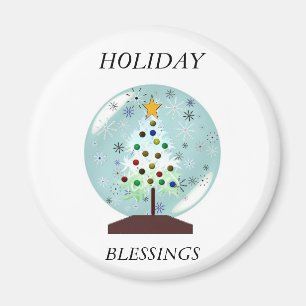 snowglobe Feiertagsmagnet Magnet