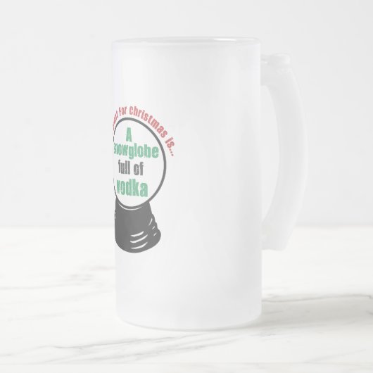 snowglobe mattglas bierglas (VorderseiteRechts)