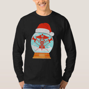Snowglobe Medical Doctor Caduceus Medical Symbol H T-Shirt