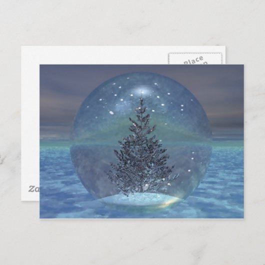Snowglobe Postcard Postkarte (Vorne/Hinten)