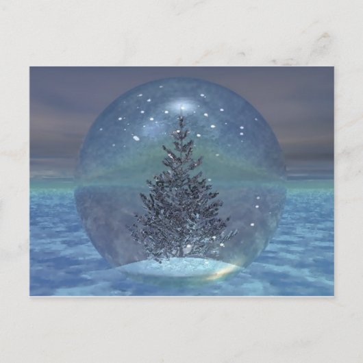 Snowglobe Postcard Postkarte (Vorderseite)