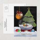 Snowglobe Postkarten (Vorne/Hinten)