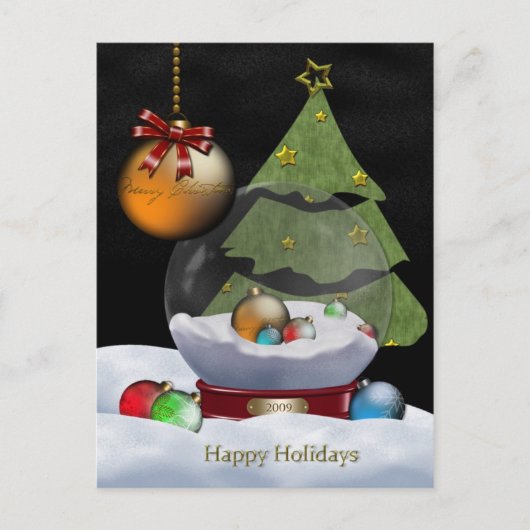 Snowglobe Postkarten (Vorderseite)
