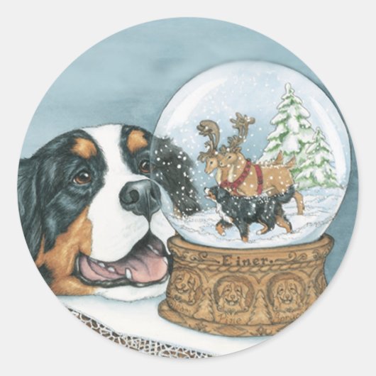 Snowglobe Sticker (Vorderseite)