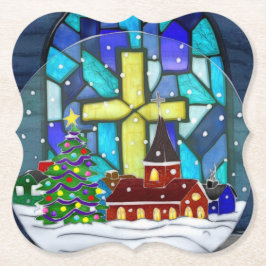 Snowglobe Whimsey Katholischer Urlaub Untersetzer