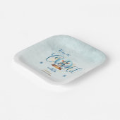 Snowglobe Winter Thema Kinderdusche Pappteller (Gewinkelt)