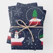 Snowglocke mit Snowman Weihnachten Geschenkpapier Set (Beispiel)