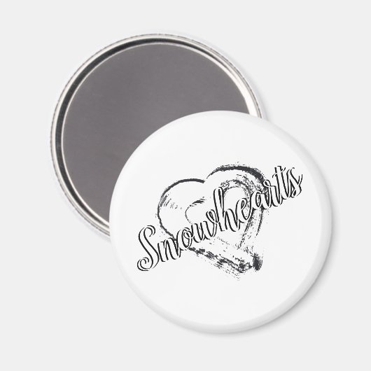 Snowheart Magnet (Vorderseite/Rückseite)
