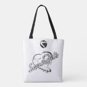 Snowheart Tote Bag Mondherzen Tasche (Rückseite)