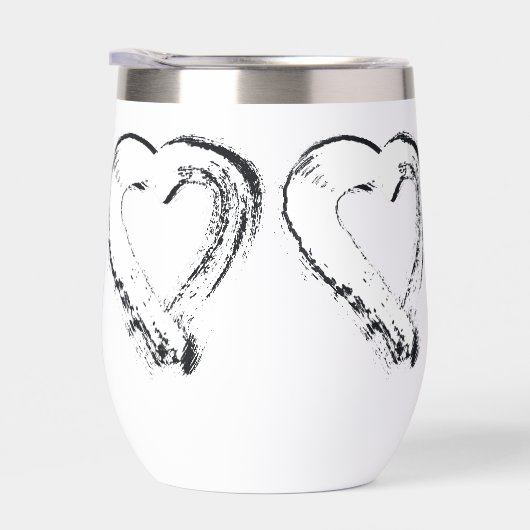 Snowheart Water Flasche Wein Tumbler Mondherzen (Rechts)