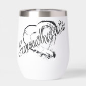 Snowheart Water Flasche Wein Tumbler Moonheart (Rückseite)