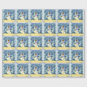 Snowie Snowman Geschenkpapier (Flach)