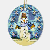 Snowie Snowman Keramik Ornament (Links)