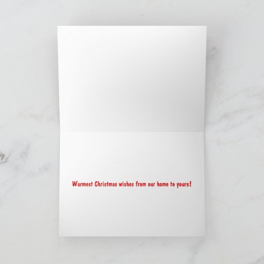 Snowing Cavalier King Charles Spaniel Weihnachten (Innenseite)