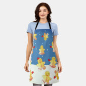 Snowing Gingerbread With Hearts  Schürze (Getragen)