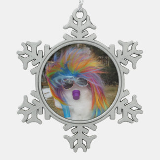 Snowlady Schneeflocke-Zinn-Verzierung Schneeflocken Zinn-Ornament