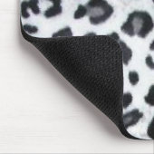snowleopard mit schwarzer Ordnung Mousepad (Ecke)