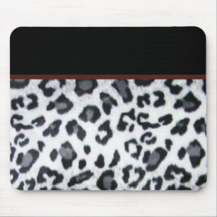 snowleopard mit schwarzer Ordnung Mousepad