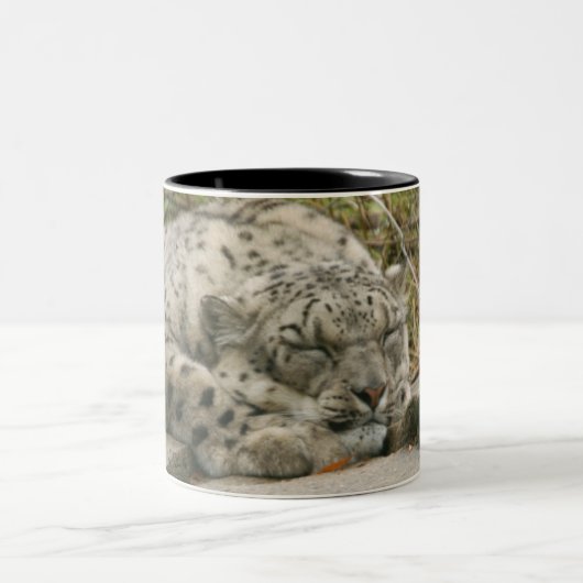 SnowLeopardM001 Zweifarbige Tasse (Mittel)