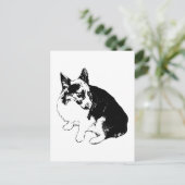 Snowlight Hello, Little Fox Postkarte (Stehend Vorderseite)