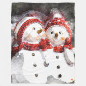 Snowman20161002 Fleecedecke (Vorderseite)