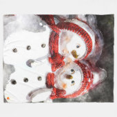 Snowman20161002 Fleecedecke (Vorderseite (Horizontal))