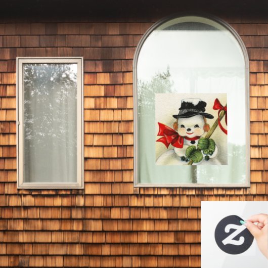 Snowman 004 fensteraufkleber (Fenster Zuhause)