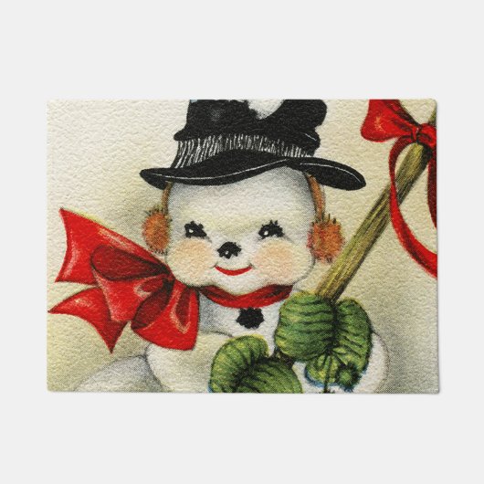 Snowman 004 fußmatte (Vorderseite)