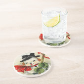 Snowman 004 getränkeuntersetzer (Seite)