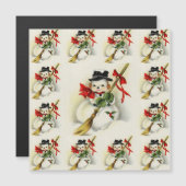 Snowman 009 magnetkarte (Vorne/Hinten)