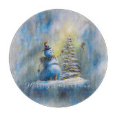 Snowman 12" Round Schneidebrett (Vorderseite)