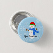Snowman #1 Button (Vorne & Hinten)