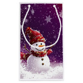 SNOWMAN #1 Geschenktasche Kleine Geschenktüte (Rückseite)