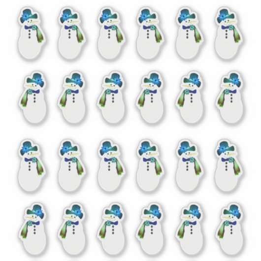 Snowman 24 Stück Sticker (Vorderseite)