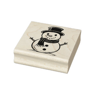 Snowman 2 Gummi-Briefmarke Gummistempel