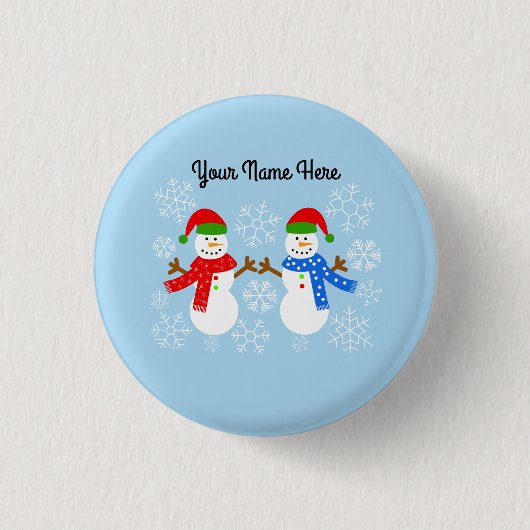 Snowman #3 Button (Vorderseite)